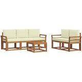  Set vanjskih sofa 6 kom. Prirodna i krem | shoptok.hr
