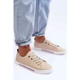 EVENTO Women's Leather Sport Shoes Beige Mossaia | Shoptok.si