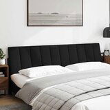 Maison Chic Posteljno vzglavje - Vzglavna omarica - Vzglavna stranica črna 200 cm blago, (21703929) | Shoptok.si