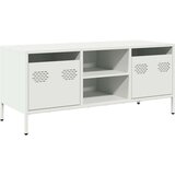 vidaXL TV omarica bela 101,5x39x43,5 cm hladno valjano jeklo | Shoptok.si