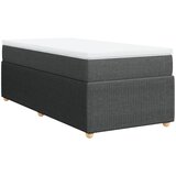 Maison Chic Box spring postelja - Vzmetna postelja z vzmetnico temno siva 80x200 cm blago SL17547, (21894532) Cene