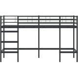  Okvir Krevet za Dječji Loft Crna 99,5 x 190 cm Čelik | shoptok.hr