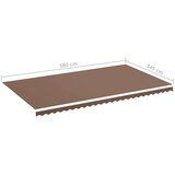 vidaXL Zamjenska tkanina za tendu smeđa 6 x 3 5 m | shoptok.hr