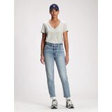 GAP Women's Grey T-Shirt 100% Organic Cotton Vintage V-neck T-Shirt | Shoptok.si