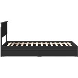 Krevet s od storage Crna 75 x 190 cm Konstruirano drvo | shoptok.hr