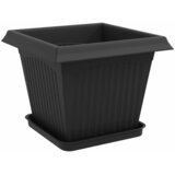  Saksije za biljke 24 pcs Crna 33 x 33 x 26 cm Plastika | shoptok.hr