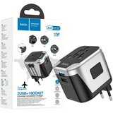 Hoco AC5 Level Kučni punjač, Univerzalni, EU/UK/US/AU, 2 x USB,2.4, Crne Cijene