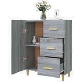  Komoda siva sonoma 69,5x34x90 cm inženirski les, (20654403) | Shoptok.si