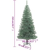  Umjetno božićno drvce sa snijegom zeleno 210 cm | shoptok.hr