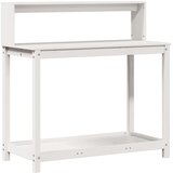  Stol za sadnju s policama bijeli 108x50x109,5 cm od borovine | shoptok.hr