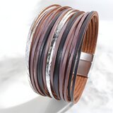 IZMAEL Ženska Narukvica KO-38709 - Smeđa / Srebrna | shoptok.hr