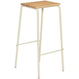 Hübsch Bež/v naravni barvi barski stoli v kompletu 2 ks (višina sedeža 76 cm) Stilt – Cene