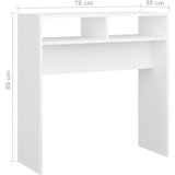  Konzolni stol bijeli 78 x 30 x 80 cm od konstruiranog drva | shoptok.hr