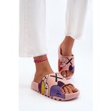 Boto Rubber Flip-Flops with Pink Monsters Print | ePonuda.com