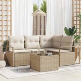  Set sofe 5 pcs Bež poliratan | shoptok.hr