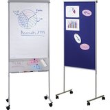 eurokraft basic večnamenski pano za moderiranje, flipchart in bela tabla, vxšxg 1805 x 675 x 510 mm | Shoptok.si