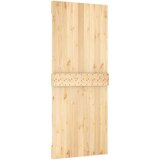  Drsna vrata s kompletom vodil 85x210 cm trdna borovina, (20804493) | Shoptok.si
