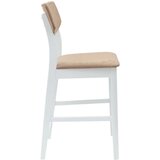  Trpezarijske stolice 2 pcs Bijelo 48 x 49 x 95 cm - Bijela i smeđa | shoptok.hr