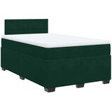  box spring s madracem tamnozeleni 120x190 cm baršunasti | shoptok.hr