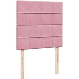 Box spring krevet s madracem ružičasti 100x200 cm baršunasti | shoptok.hr