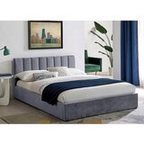  Oblazinjena postelja LEV - 140 x 200 - siva | Shoptok.si