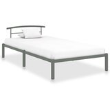 Maison Chic Posteljni okvir - Enojna postelja - Postelja za odrasle siv kovinski 100x200 cm-J9016, (21763573) | Shoptok.si