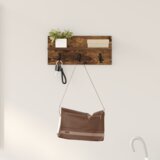 vidaXL Nadwyčajna obešalnik za plašče Dimljeni hrast 40 x 10.5 x 18 cm | Shoptok.si