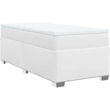  s oprugama i madracem bijeli 80 x 200 cm od umjetne kože | shoptok.hr