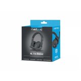 Natec NSL-1452 RHEA, Stereo Headset with Volume Control, 3.5mm Stereo, Black | ePonuda.com