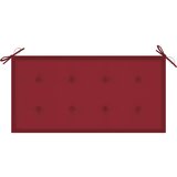  Jastuk za vrtnu klupu boja vina 100 x 50 x 3 cm tkanina Oxford | shoptok.hr