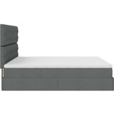  Otomanski krevet s madracem tamnosivi 180x200cm od tkanine | shoptok.hr
