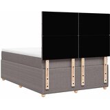  Krevet s oprugama i madracem smeđesivi 160x200 cm tkanina | shoptok.hr