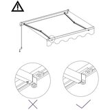 Tenda na ručno uvlačenje 300 x 250 cm krem | shoptok.hr