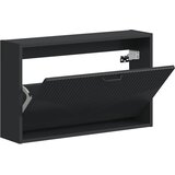 Ormar za cipele na zidu HOORN 71 x 17 x 43 cm Konstruirano drvo - Crna | shoptok.hr