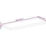 vidaXL Stolna ploča sa živim rubom 80x30x2,5 cm od masivnog drva manga | shoptok.hr