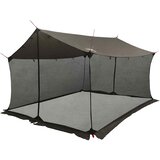 vidaXL Zaštitna platna za kampiranje s mrežastim zidovima Smeđa siva - Smeđa i siva 340 x 260 x 220 cm | shoptok.hr