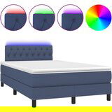 The Living Store Box spring postelja z vzmetnico LED modra 120x200 cm blago - Box Spring Postelja, (21520933) | Shoptok.si