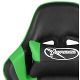 vidaXL Okretna igraća stolica zelena PVC | shoptok.hr