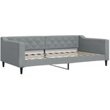  Dnevni krevet na razvlačenje svjetlosivi 100x200 cm od tkanine | shoptok.hr