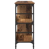 vidaXL Strani šal Rjava 102 x 32 x 73.5 cm Konstruiran les | Shoptok.si