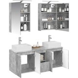  Set ormarića za kupaonicu 5 pcs Betonska siva Konstruirano drvo | shoptok.hr