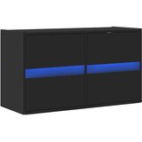  Zidni TV ormarić s LED svjetlima crni 80 x 31 x 45 cm | shoptok.hr