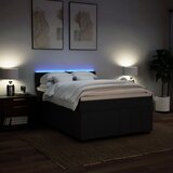  Krevet s oprugama i madracem crni 140x200 cm od tkanine | shoptok.hr