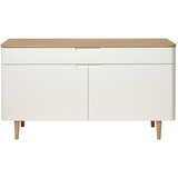 Unique Furniture Nizka komoda iz lesa belega hrasta Amalfi Cene