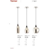  Redo 01-3190 - Luster na sajli TANNER 1xE14/28W/230V prečnika 15 cm | Eponuda.com