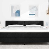  LED glava kreveta s LED trakama Crna 180 cm tkanina | Eponuda.com