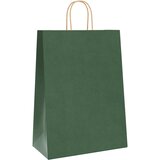  Papirnate vrećice 250 kom s ručkama zelene 32x17x44 cm | shoptok.hr