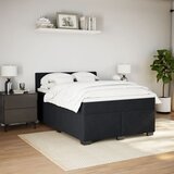  Krevet s oprugama i madracem crni 140x200 cm baršunasti | shoptok.hr