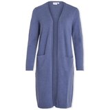 Vila Plašči Noos Ril Long Cardigan - Bijou Blue Modra | Shoptok.si