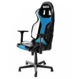 Sparco gaming stolica sa ergonomskim jastukom za glavu grip light sky crno-plava cene